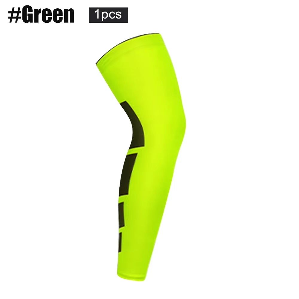 1Pcs Full Leg Compression Sleeve for Women Men Long Knee Braces Support Protector for Running Basketball Sport Arthritis