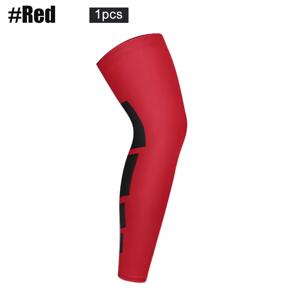1Pcs Full Leg Compression Sleeve for Women Men Long Knee Braces Support Protector for Running Basketball Sport Arthritis