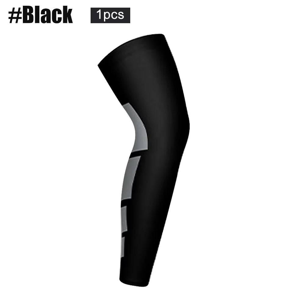1Pcs Full Leg Compression Sleeve for Women Men Long Knee Braces Support Protector for Running Basketball Sport Arthritis
